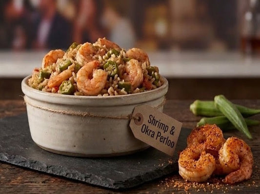 Lowcountry Shrimp & Okra Perloo Mini-Bowl (8oz) (Delivery)