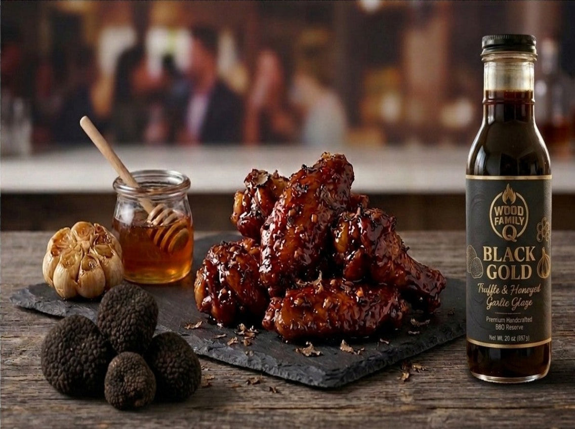Black Gold Truffle & Honeyed Garlic Wings (6-Piece) (Delivery)