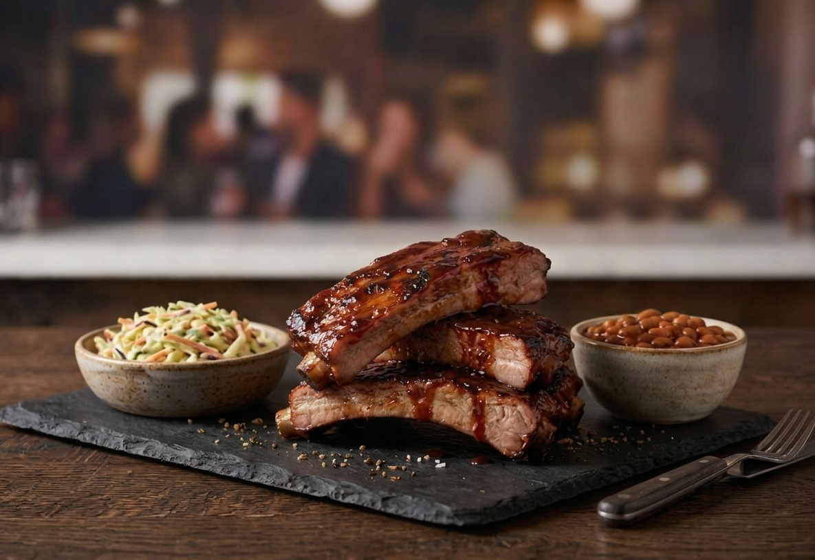 The Pitmaster’s 3-Bone Rib Platter