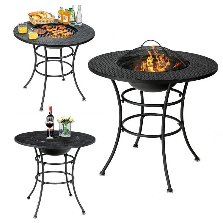 The 4-in-1 Pitmaster's Fire Pit & Grill Table