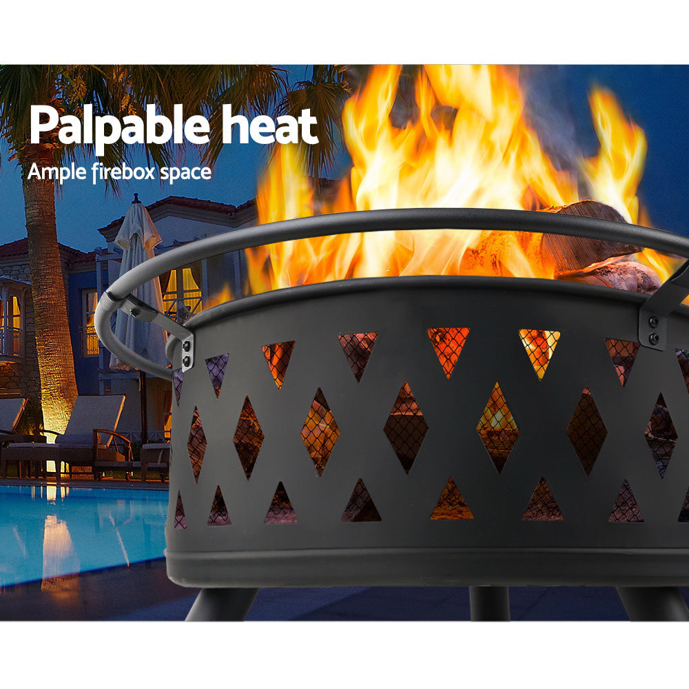 The 32-Inch High-Draft Diamond Fire Pit