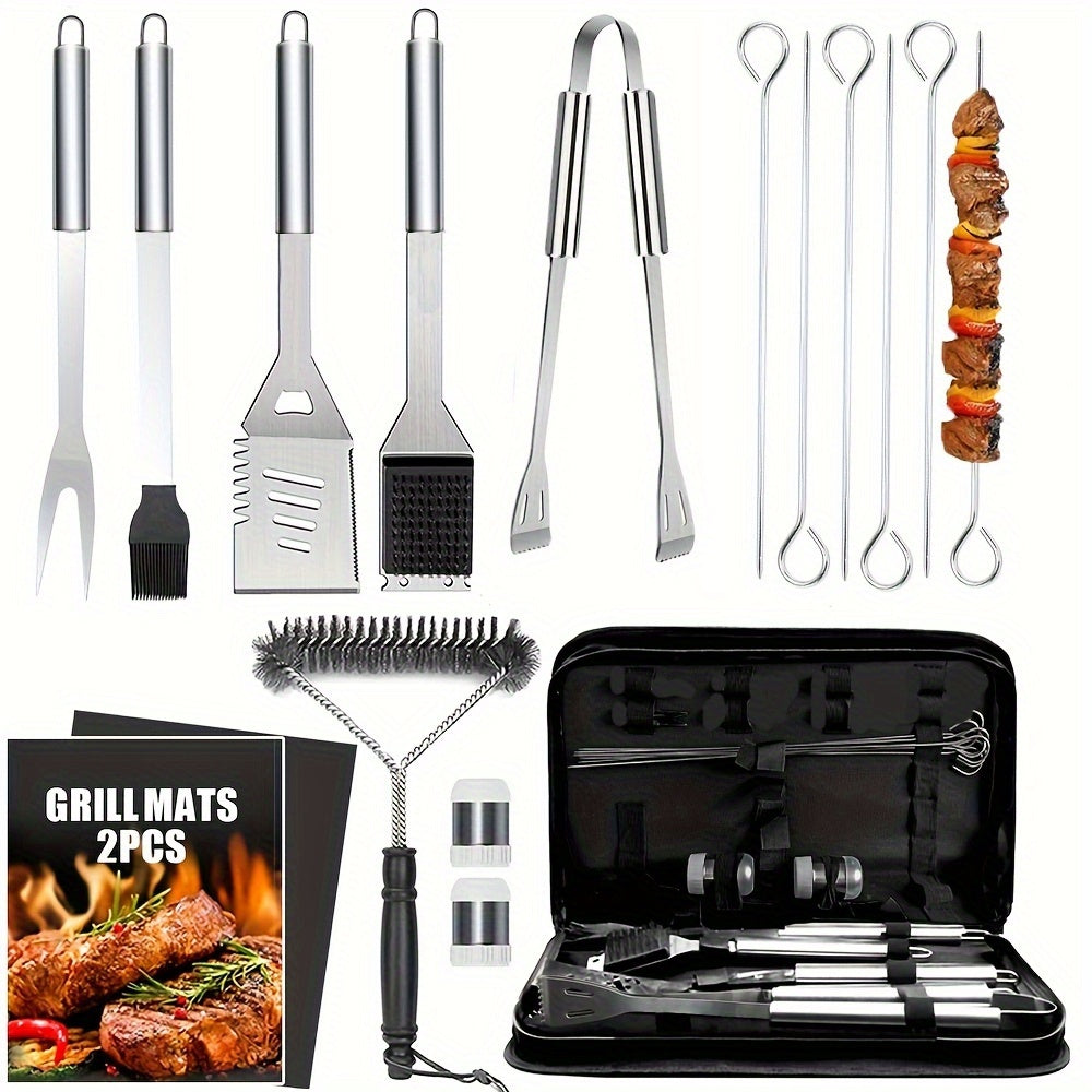 The 17-Piece Stainless Steel Pitmaster Tool Set