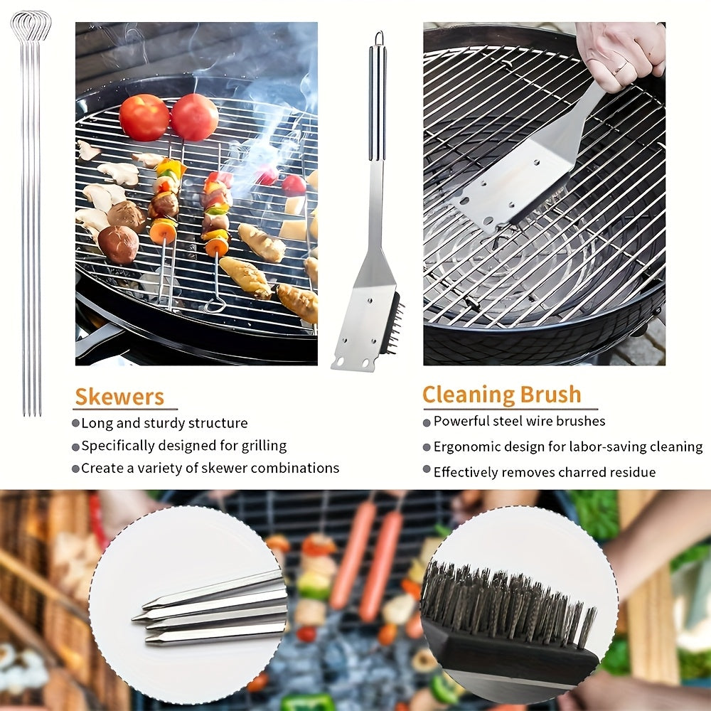 The 17-Piece Stainless Steel Pitmaster Tool Set